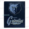 Memphis Grizzlies Big Logo Letter Fuzzy Blanket