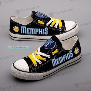 Memphis Grizzlies Claw Logo Low Top Canvas Shoes
