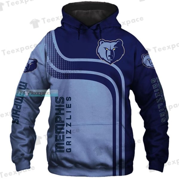 Memphis Grizzlies Curved Hoodie Grizzlies Gifts For Him