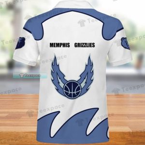 Memphis Grizzlies Fire Logo Polo Shirt Grizzlies Gifts For Him