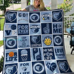 Memphis Grizzlies Home For Life Throw Blanket 1