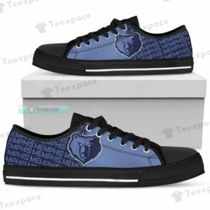 Memphis Grizzlies Logo Letter Print Low Top Canvas Shoes