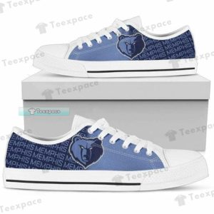 Memphis Grizzlies Logo Letter Print Low Top Canvas Shoes