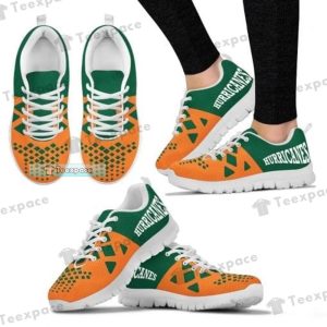 Miami Hurricanes Angle Pattern Sneakers