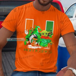 Miami Hurricanes Baby Yoda Gnomes Pattrick’s Day Shirt