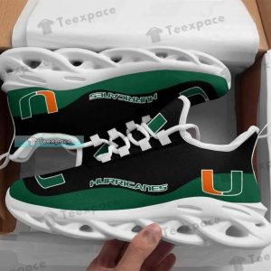 Miami Hurricanes Curved Letter Max Soul Shoes