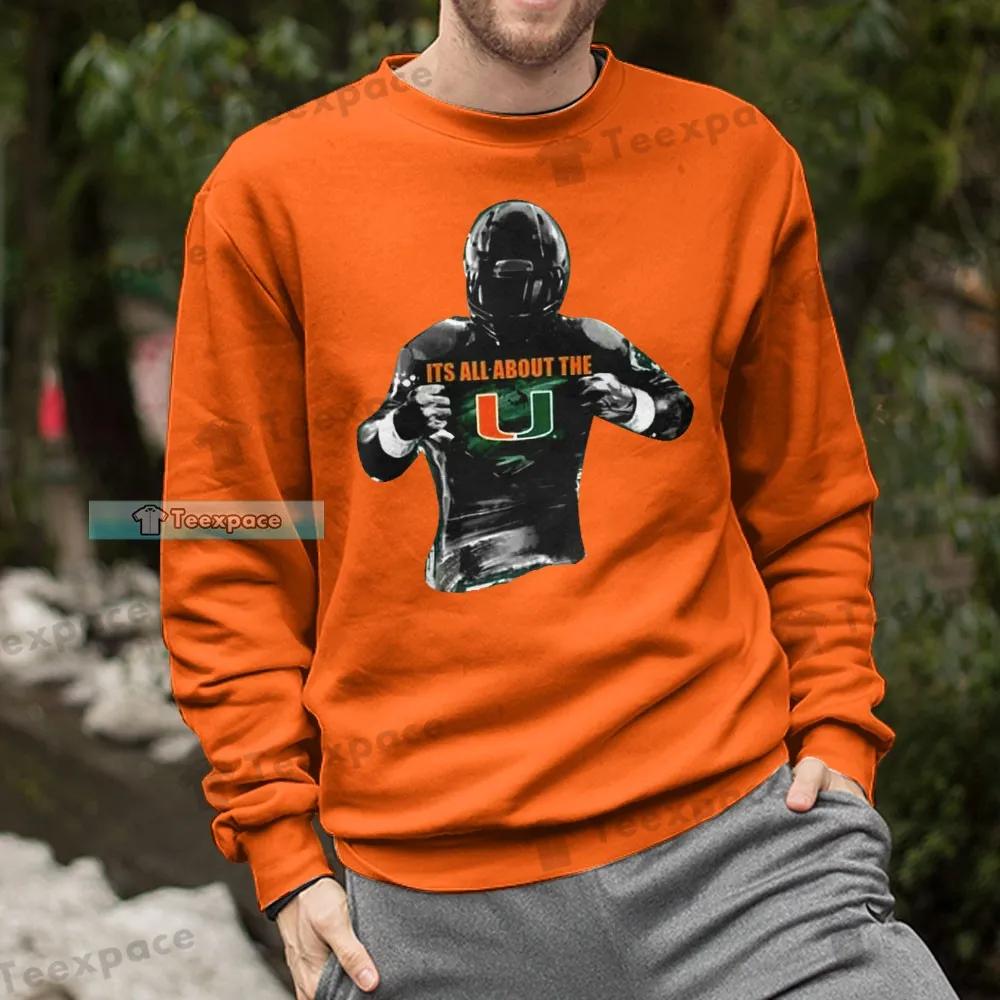 Miami Hurricanes Gifts Art Player Sweatshirt