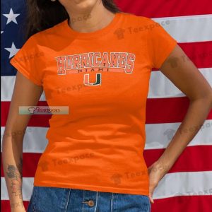 Miami Hurricanes Gifts Logo Letter T Shirt Womens