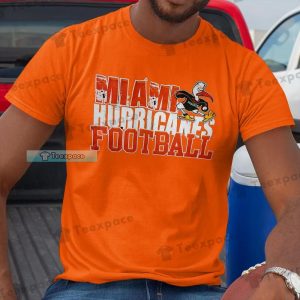 Miami Hurricanes Mascot Letter Pattern Shirt