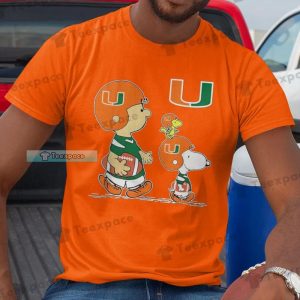 Miami Hurricanes Snoopy And Charlie Shirt