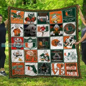 Miami Hurricanes We Do Raise Proud Sherpa Blanket
