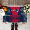 New England Patriots Letter Print Pattern EST 1959 Doormat