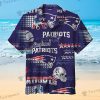 New England Patriots Six Stars Mascot Texture Hawaiian Shirt
