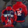 New England Patriots Tom Brady Painting City Hoodie