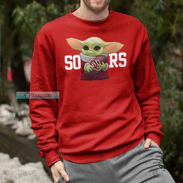 Oklahoma Sooners Baby Yoda Shirt