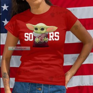 Oklahoma Sooners Baby Yoda Shirt