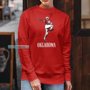 Oklahoma Sooners Cartoon Football Long Sleeve Shirt