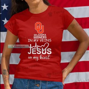 Oklahoma Sooners Jesus In My Heart Shirt