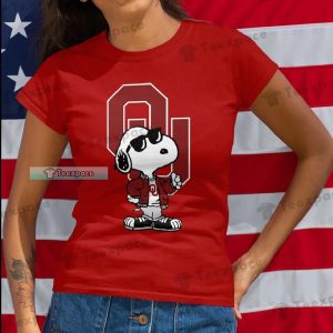 Oklahoma Sooners Savage Snoopy Shirt