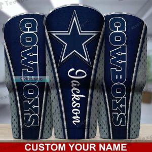 Personalized Dallas Cowboys Grey Star Tumbler 1
