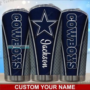 Personalized Dallas Cowboys Grey Star Tumbler 2