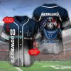 Personalized Dallas Cowboys Metallic Holy Skeleton Baseball Jersey