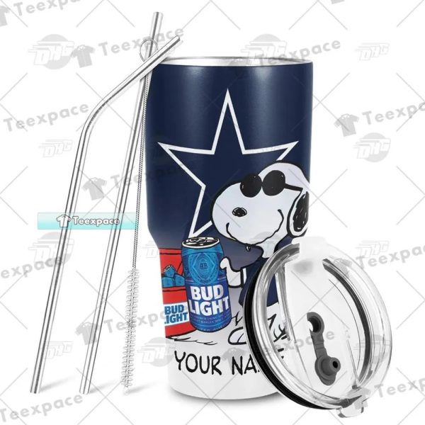 Personalized Dallas Cowboys Snoopy Fan Tumbler, Dallas Cowboys Gifts for  Holidays - Best Personalized Gift & Unique Gifts Idea