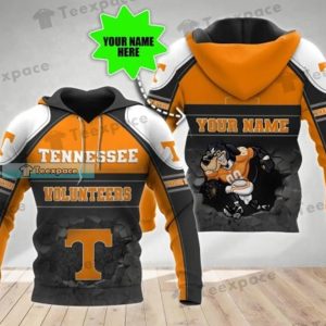 Personalized Mascot Broken Brick Tennessee Volunteers Hoodie