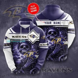 Personalized Pharaoh Skull Baltimore Ravens Hoodie