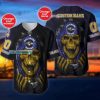 Personalized Skull Halloween Baltimore Ravens Baseball Jersey