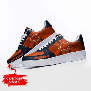 Personalized Sunshine Pattern Chicago Bears Air Force Shoes