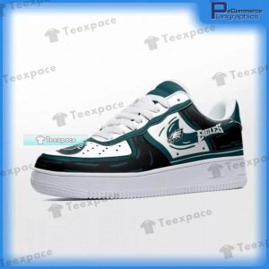 Philadelphia Eagles Nike Texture Air Force Shoes 3