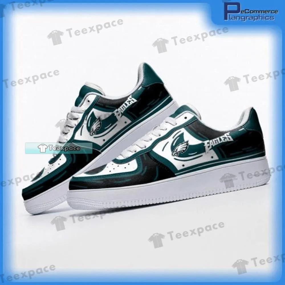 Philadelphia Eagles Nike Texture Air Force Shoes - Teexpace