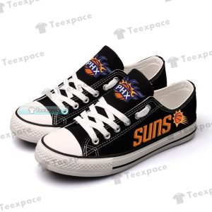 Phoenix Suns Fire Ball Low Top Canvas Shoes 1