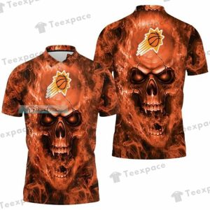 Phoenix Suns Fire Skull Polo Shirt Suns Gifts