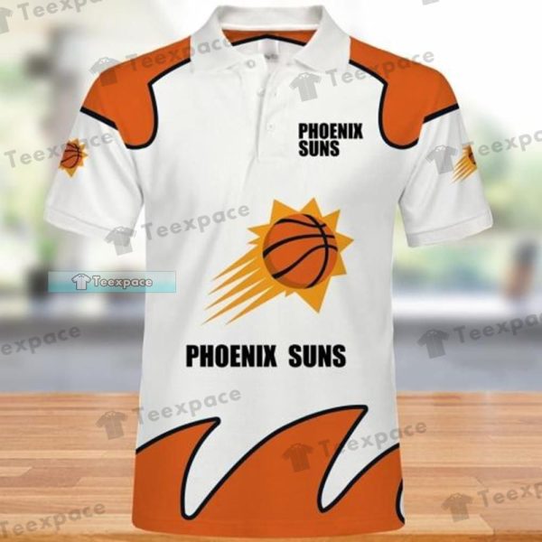 Phoenix Suns Logo Fire Pattern Polo Shirt Suns Gifts