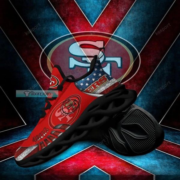 San Francisco 49ers American Blur Logo Pattern Max Soul Shoes