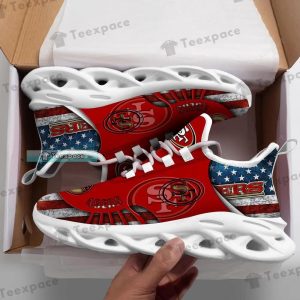 San Francisco 49ers American Blur Logo Pattern Max Soul Shoes 5