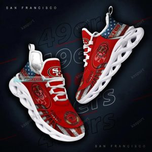 San Francisco 49ers American Blur Logo Pattern Max Soul Shoes 6