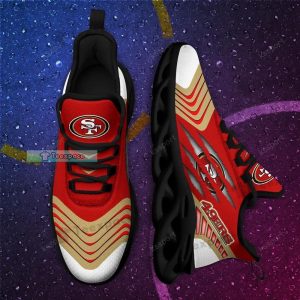 San Francisco 49ers Claw Curved Pattern Max Soul Shoes 1