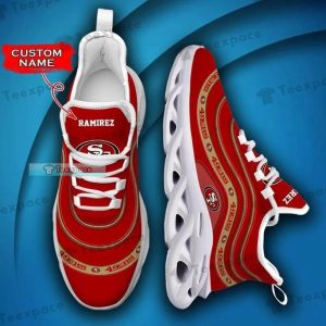 San Francisco 49ers Letter Curved Texture Max Soul Shoes 1