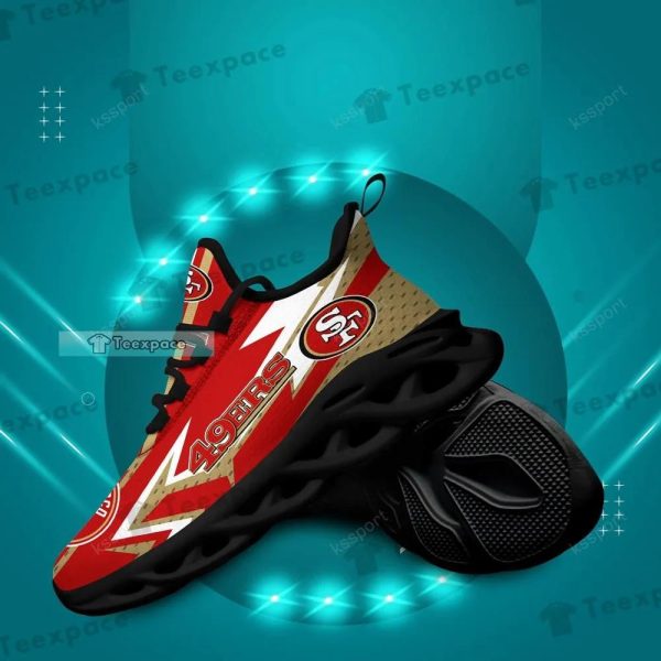 San Francisco 49ers Lighting Dot Pattern Max Soul Shoes