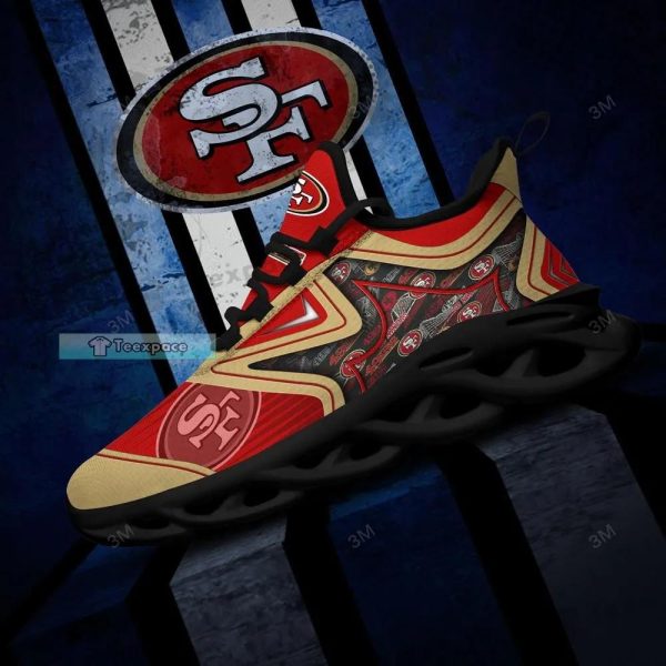 San Francisco 49ers Star Logo Pattern Max Soul Shoes