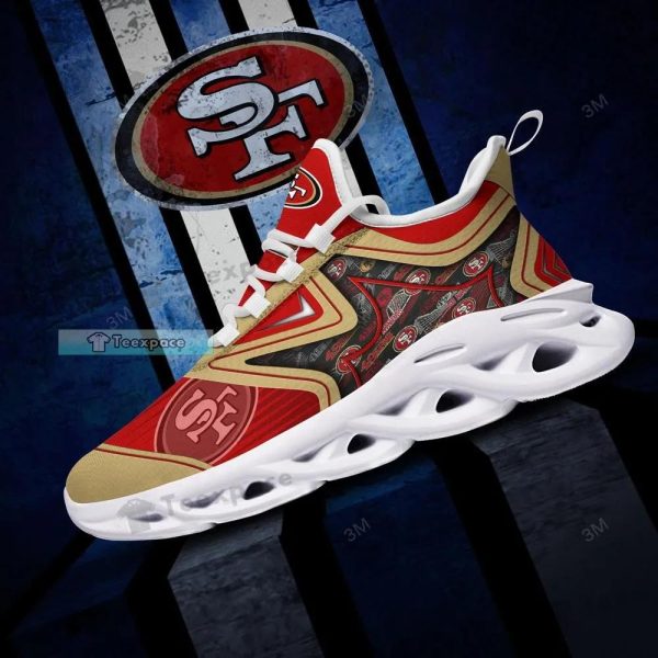 San Francisco 49ers Star Logo Pattern Max Soul Shoes