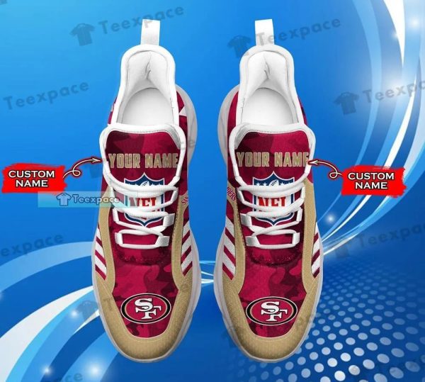 San Francisco 49ers Three Stripes Camoflage Max Soul Shoes
