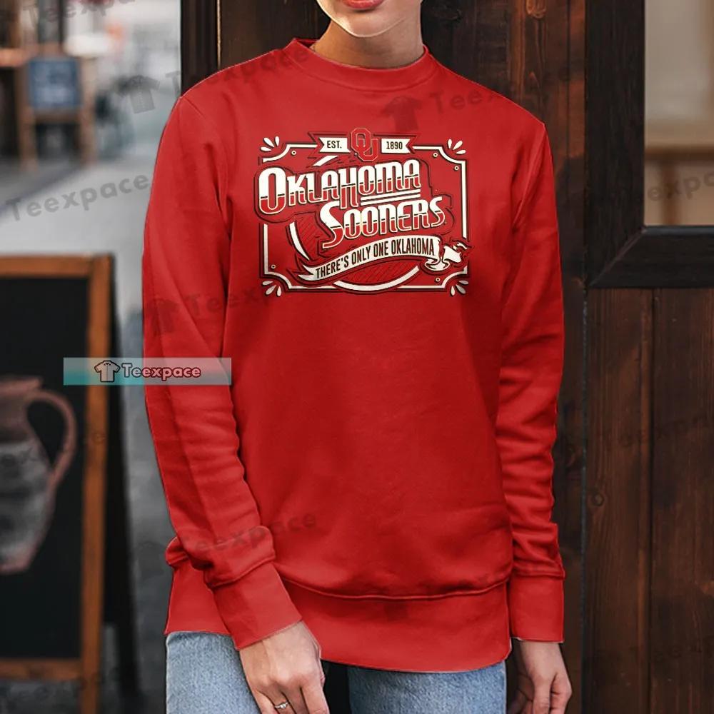 Sooners There Is Only One Oklahoma Vintage Long Sleeve Shirt 1