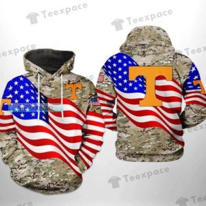 Tennessee Volunteers American Camoflage Army Hoodie