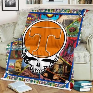 Tennessee Volunteers Grateful Dead Fuzzy Blanket