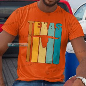 Texas Longhorns Colors Letter Logo Shirt