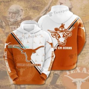 Texas Longhorns Cross Line Blur Logo Hoodie